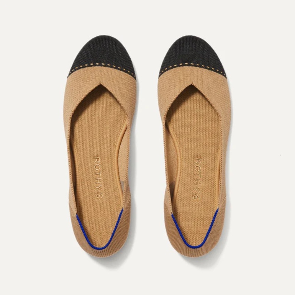 Rothy’s The Flat Camel Captoe Size 9